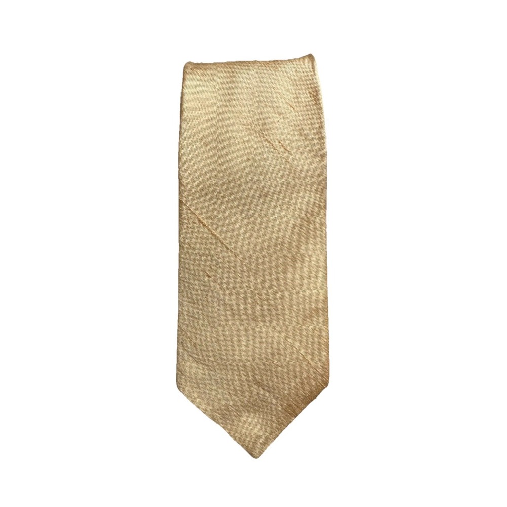 Vintage Damon Tie Necktie Yellow Gold All Silk